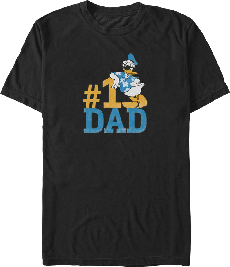 #1 Dad Donald Duck Disney T-Shirt