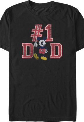 #1 Dad Mickey Mouse Disney T-Shirt