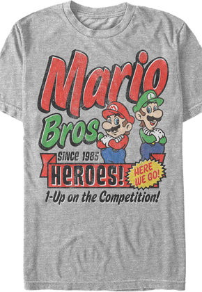 1-Up on the Competition Super Mario Bros. Nintendo T-Shirt
