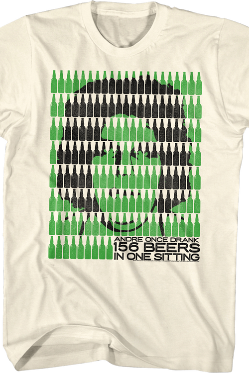 156 Beers In One Sitting Andre The Giant T-Shirt