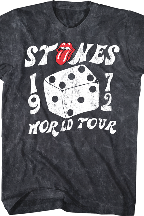 1972 World Tour Rolling Stones Mineral Wash T-Shirt