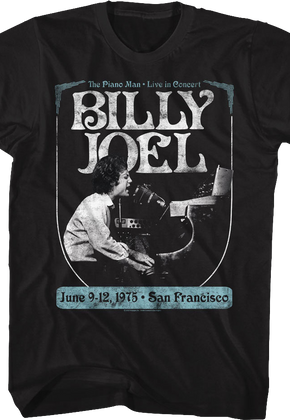 1975 Concert Billy Joel T-Shirt