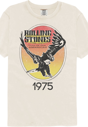 1975 Tour Of The Americas Rolling Stones Comfort Colors Brand T-Shirt