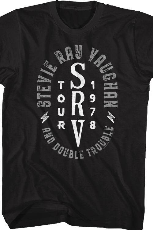 1978 Tour Stevie Ray Vaughan And Double Trouble T-Shirt