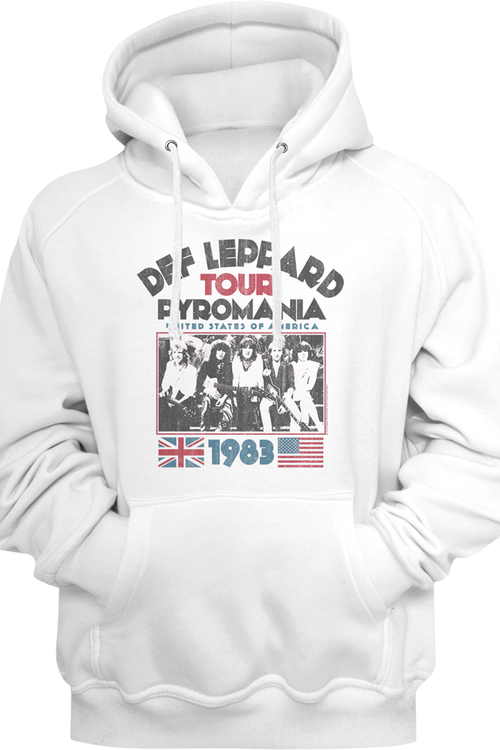 1983 Pyromania Tour Def Leppard Hoodie