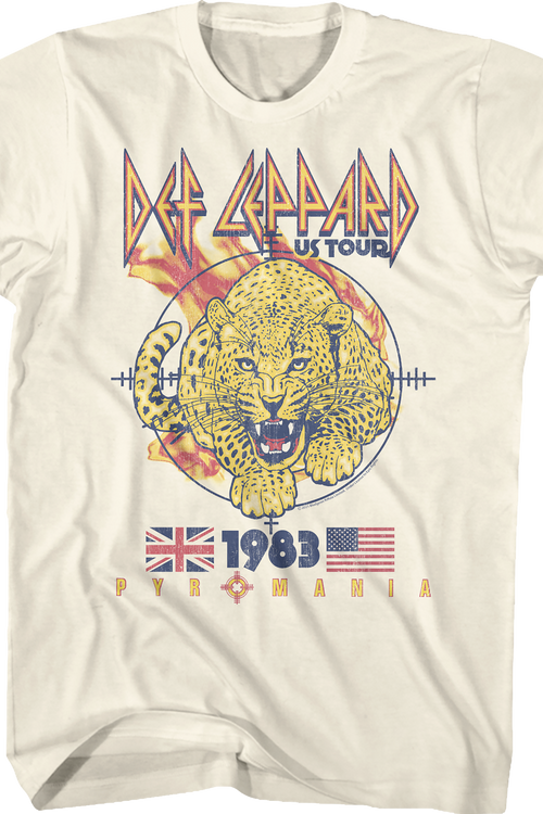 1983 Pyromania Tour Def Leppard T-Shirt