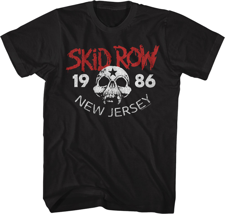 1986 Skull Skid Row T-Shirt