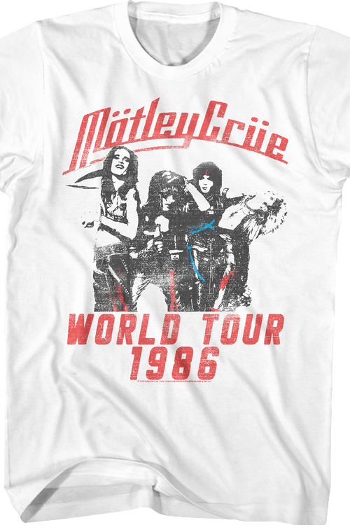 1986 World Tour Motley Crue T-Shirt