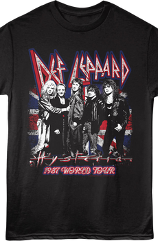1987 Hysteria World Tour Def Leppard T-Shirt
