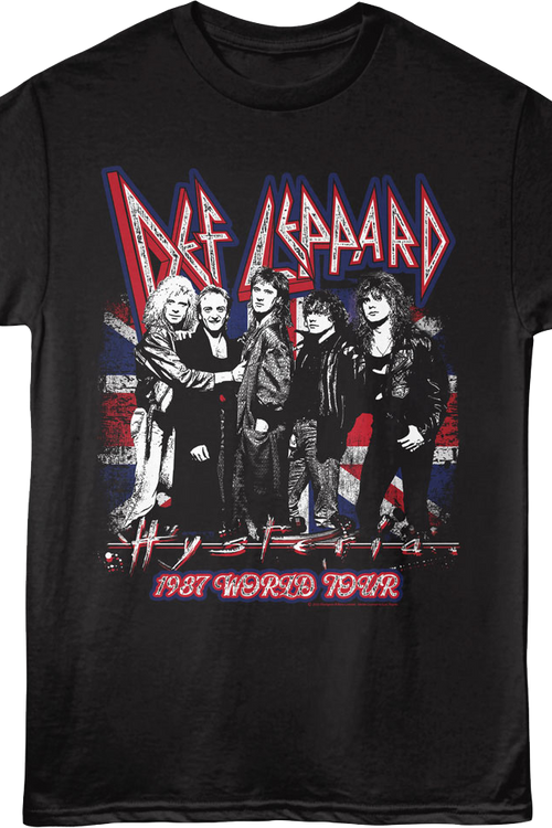 1987 Hysteria World Tour Def Leppard T-Shirt