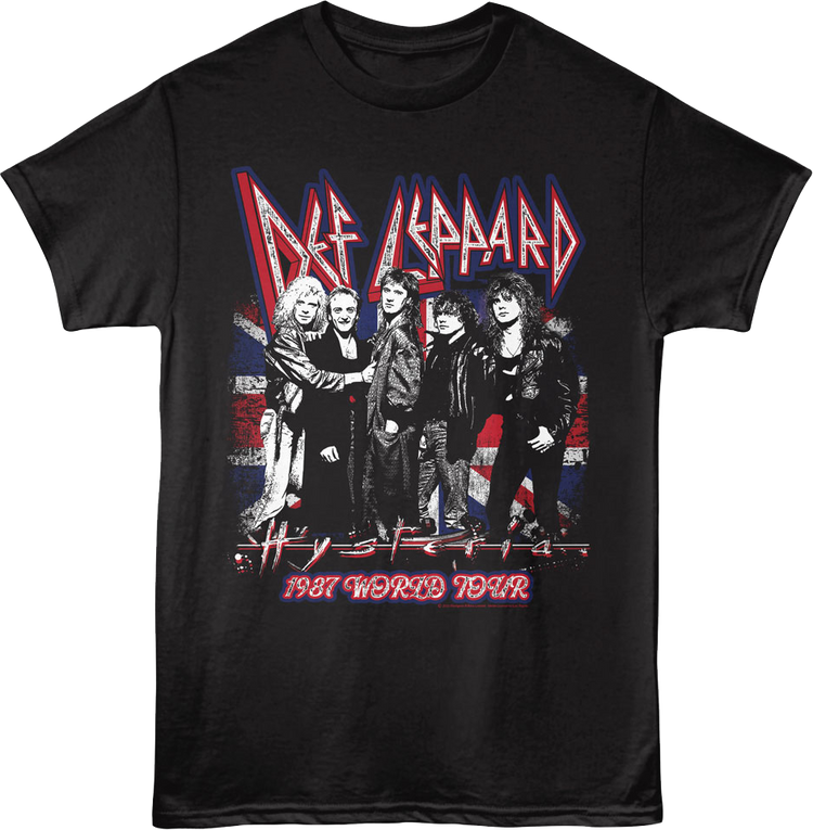 1987 Hysteria World Tour Def Leppard T-Shirt