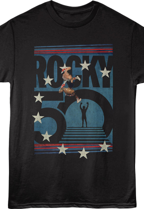 50th Anniversary Boxing Ring Rocky T-Shirt