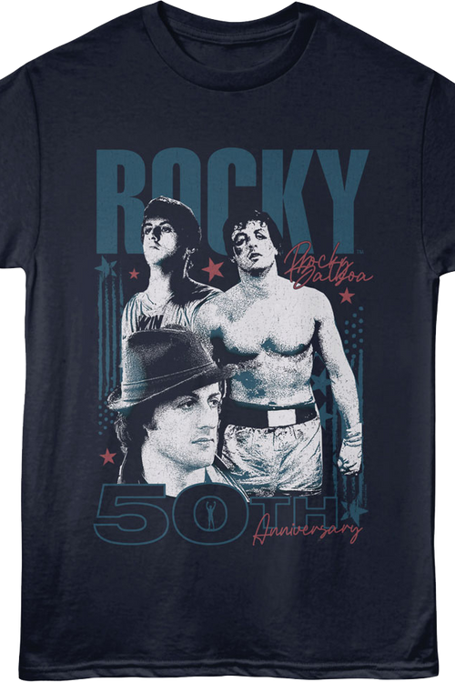 50th Anniversary Collage Rocky T-Shirt