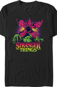 8-Bit Demogorgon & Logo Stranger Things T-Shirt