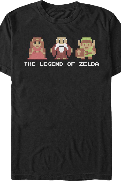 8-Bit Legend of Zelda Characters Nintendo T-Shirt