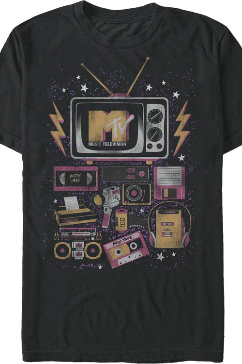 80s Electronics Collage MTV Shirt