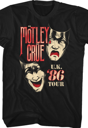 '86 UK Tour Motley Crue T-Shirt