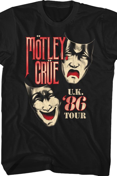 '86 UK Tour Motley Crue T-Shirt