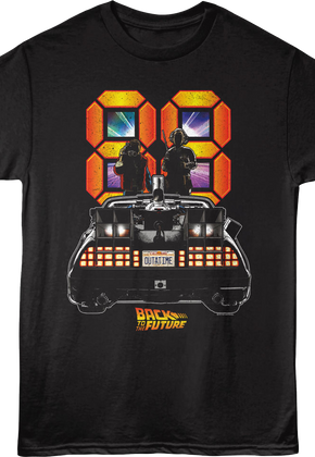88 MPH Silhouettes Back To The Future T-Shirt