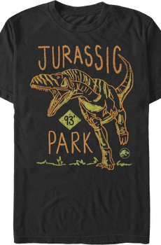 93 Sketch Jurassic Park T-Shirt