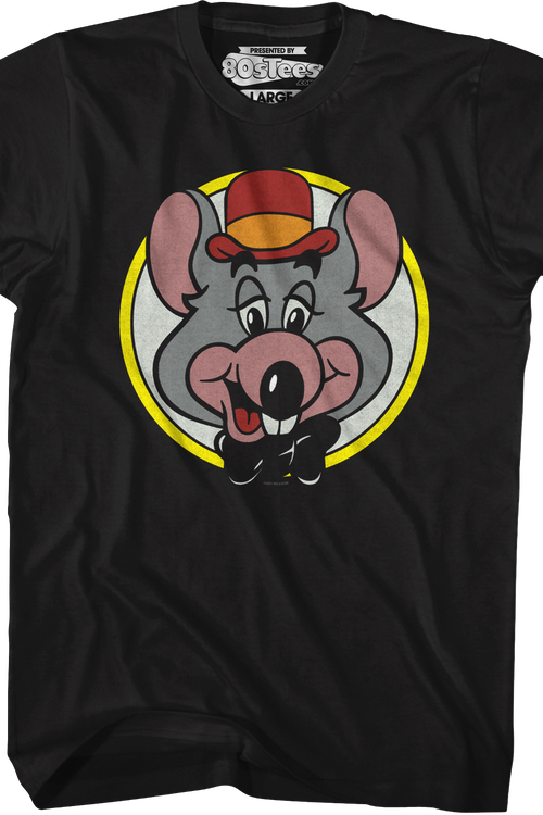 Close Up Circle Chuck E. Cheese T-Shirt
