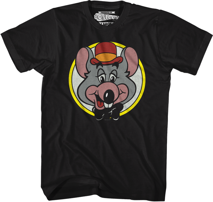 Close Up Circle Chuck E. Cheese T-Shirt