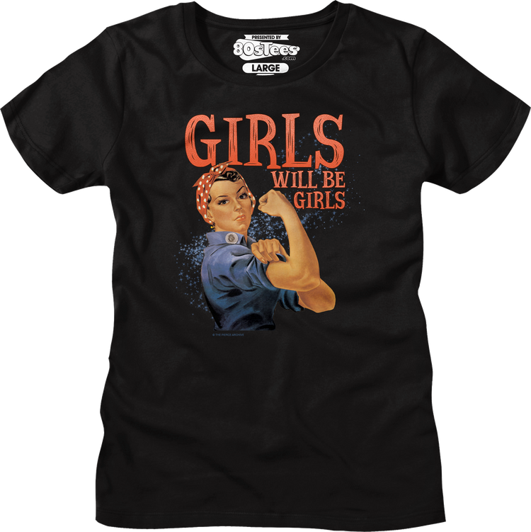 Womens Girls Will Be Girls Flex Shirt