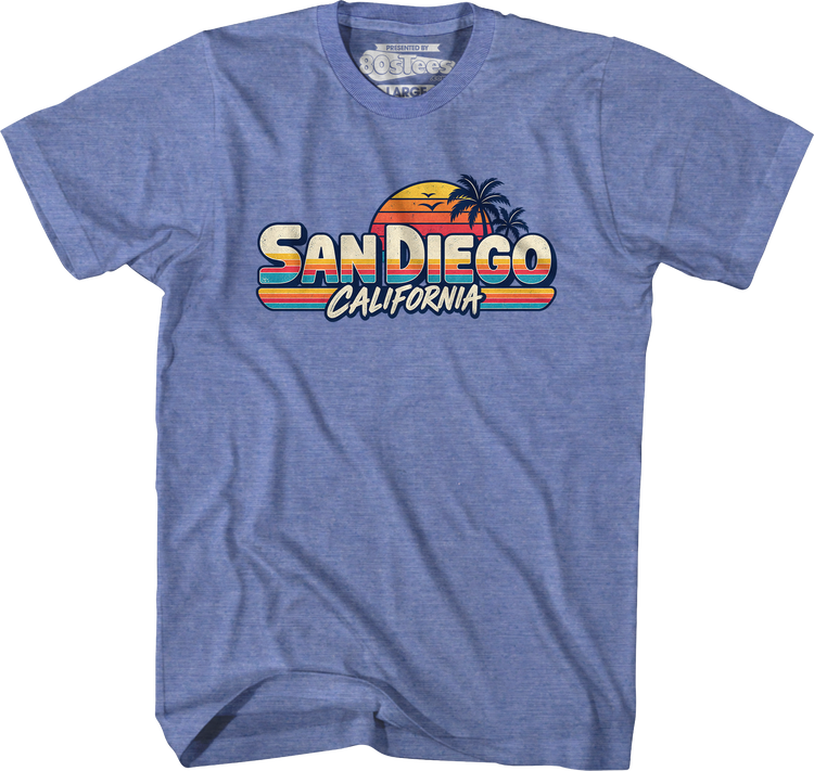 Retro Sunset San Diego California T-Shirt