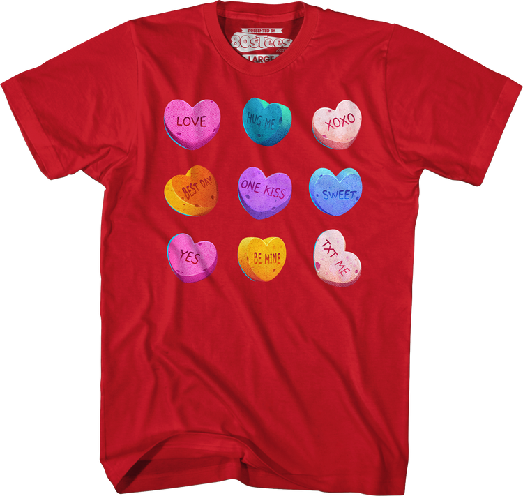 Valentine's Day Candy Hearts T-Shirt