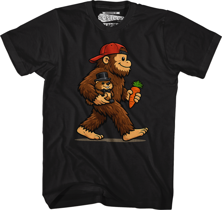 Bigfoot & Phil Groundhog Day T-Shirt