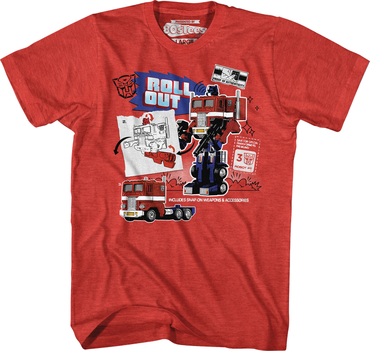 Optimus Prime Roll Out Transformers T-Shirt