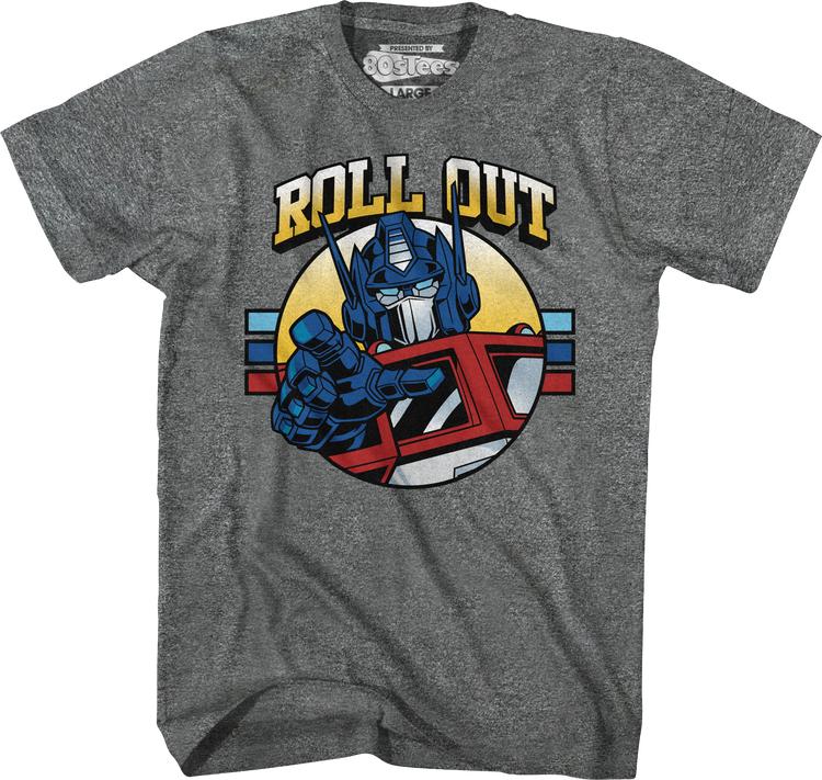 Retro Optimus Prime Roll Out Transformers T-Shirt