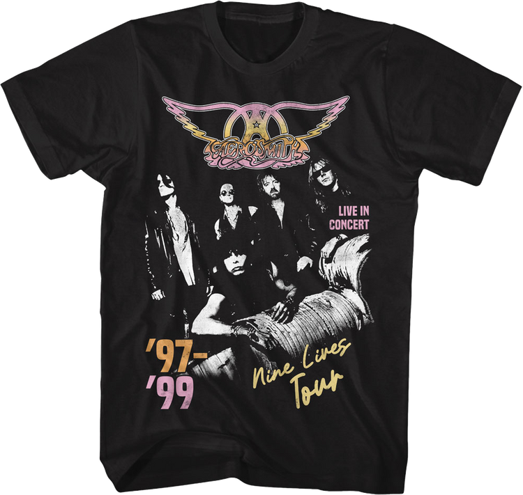 '97-'99 Nine Lives Tour Aerosmith T-Shirt