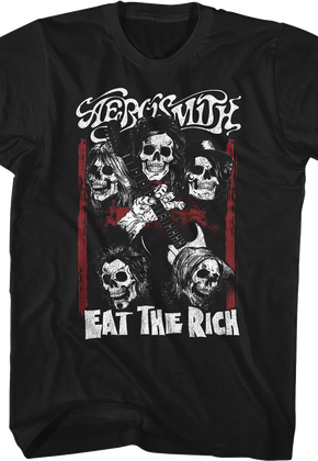 Eat The Rich Skulls Aerosmith T-Shirt