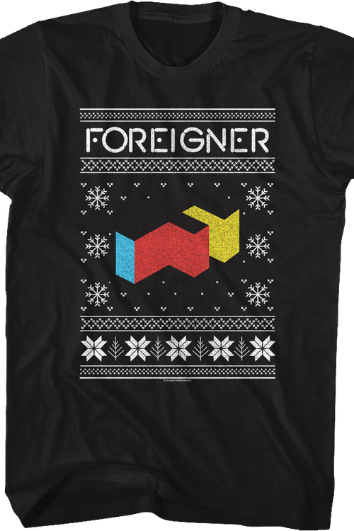 Agent Provocateur Faux Ugly Christmas Sweater Foreigner T-Shirt