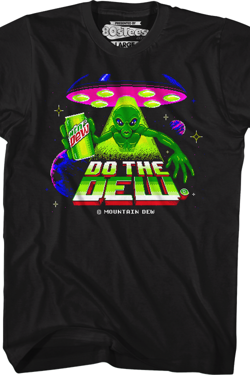 Exclusive Alien Do The Dew Video Game Mountain Dew T-Shirt