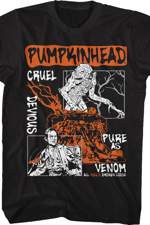 Illustrated Cruel Panels Pumpkinhead T-Shirt