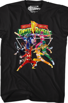 All In Mighty Morphin Power Rangers T-Shirt