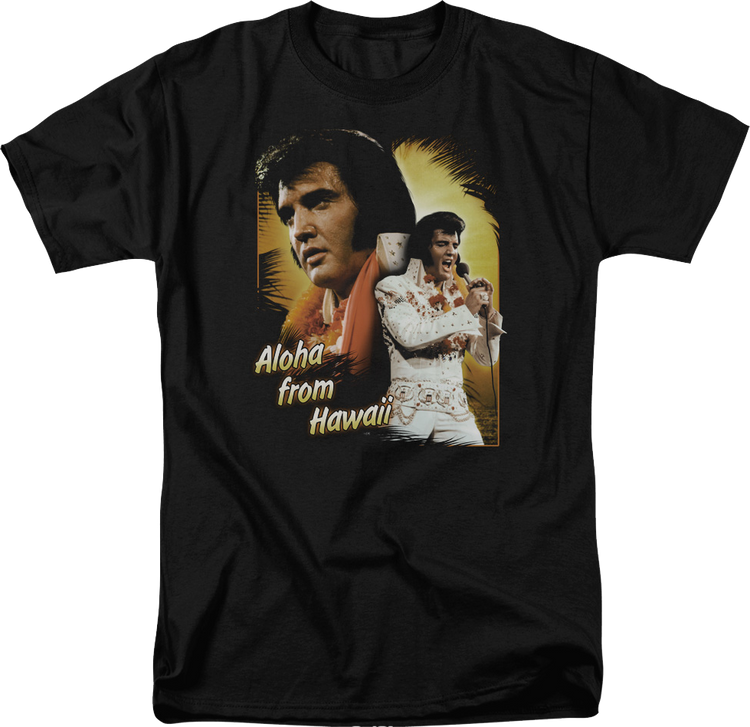 Aloha From Hawaii Collage Elvis Presley T-Shirt