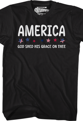 America God Shed His Grace On Thee T-Shirt