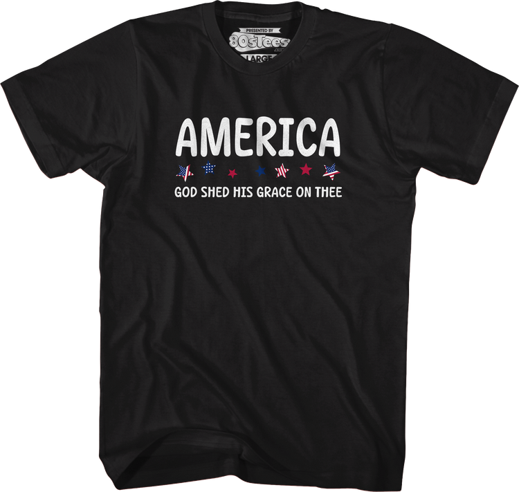 America God Shed His Grace On Thee T-Shirt