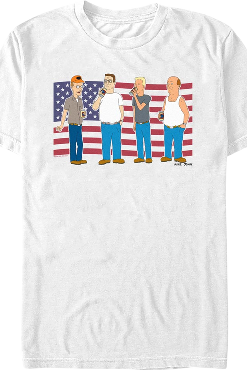 American Flag King of the Hill T-Shirt