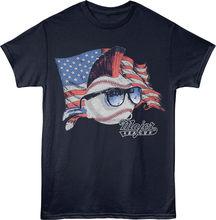 American Flag Logo Major League T-Shirt