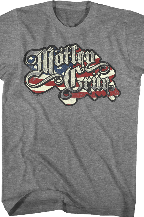 American Flag Motley Crue T-Shirt