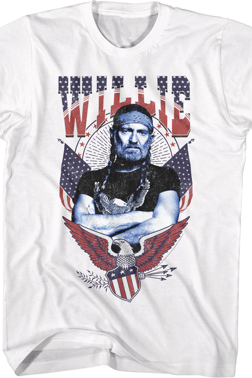 Americana Eagle Willie Nelson T-Shirt