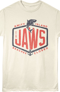 Amity Island Beaches Closed Jaws T-Shirt