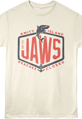 Amity Island Beaches Closed Jaws T-Shirt