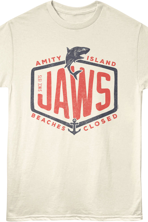 Amity Island Beaches Closed Jaws T-Shirt