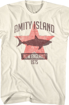 Amity Island Shark Star Jaws T-Shirt