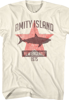 Amity Island Shark Star Jaws T-Shirt